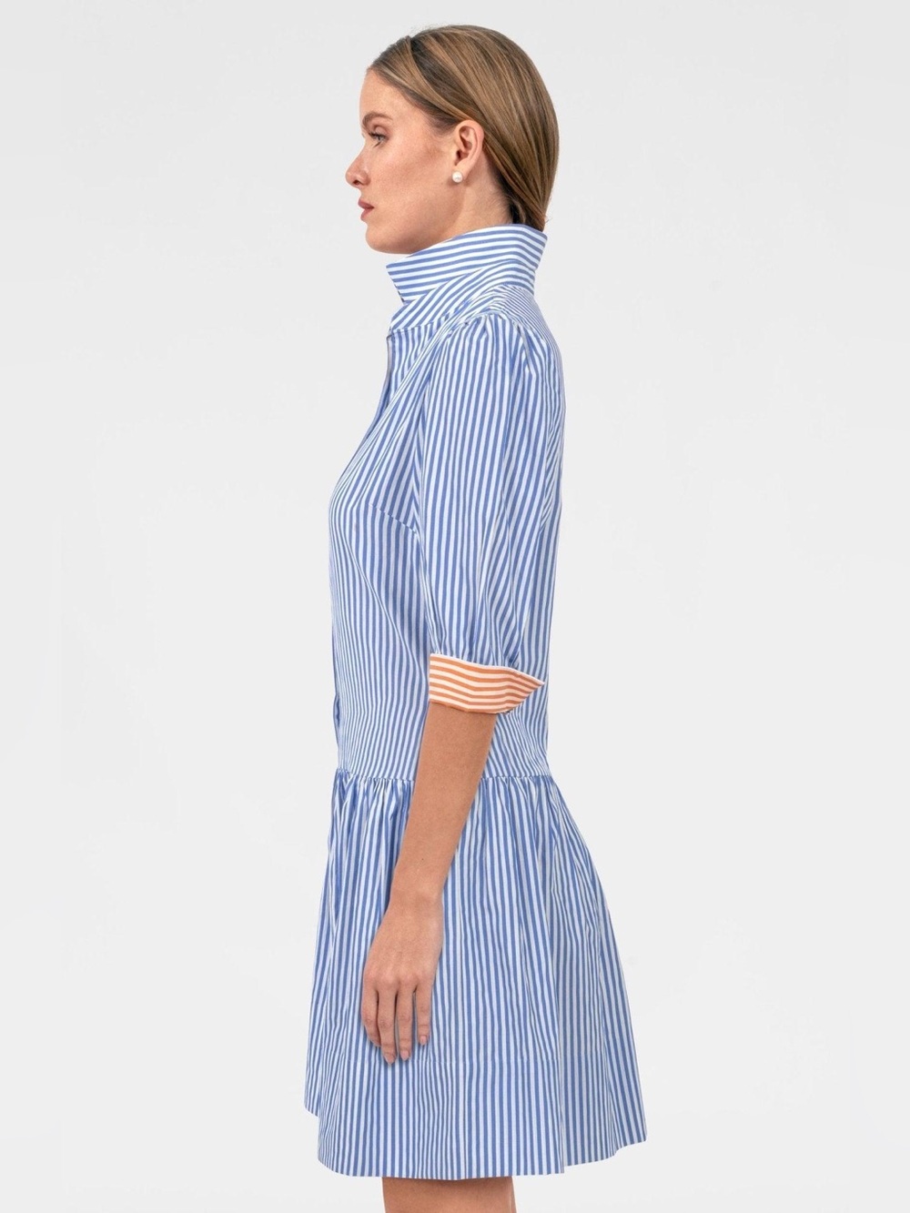 Gretchen Scott So Sweet Cotton Dress - Stripe size S pristine condition - Picture 2 of 8